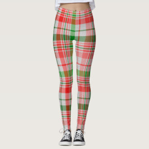 Christmas Toned Plaid Leggings