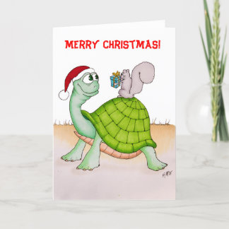 Christmas Tortoise Holiday Card