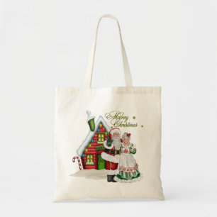 Christmas Tote at North Pole with Santa Claus