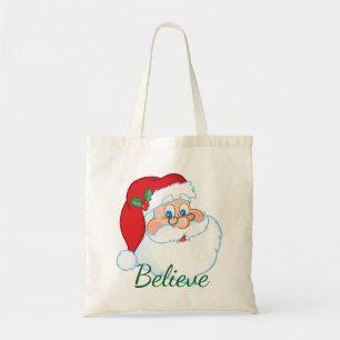 Christmas Tote with Santa Claus Bag
