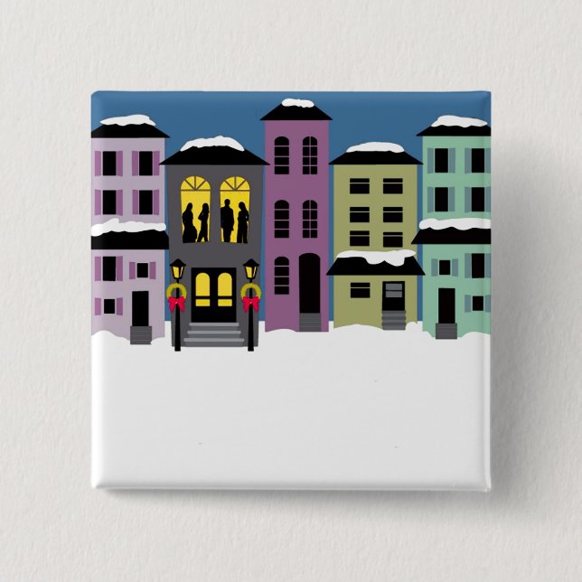 Christmas Town ~ Buttons (Front)