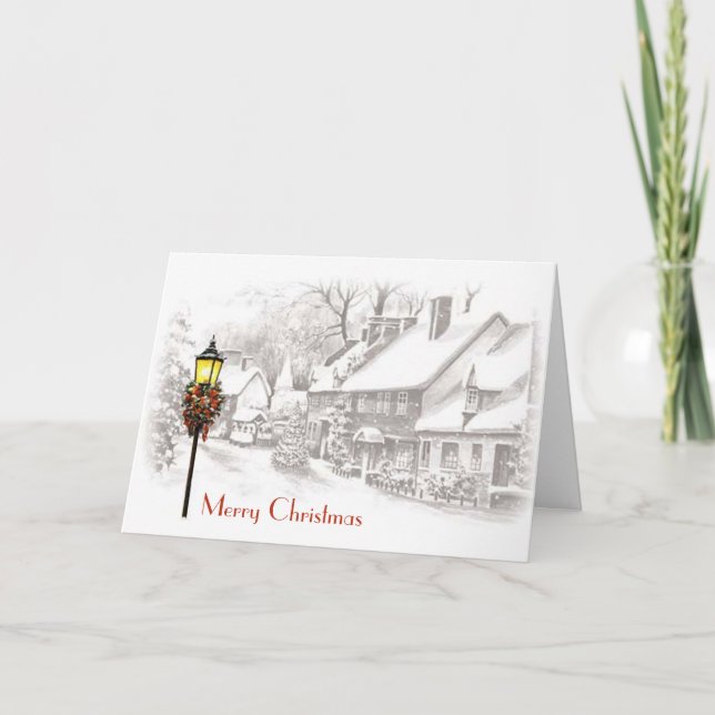 Christmas Town Greeting Card (Front)