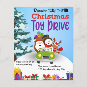 Christmas Toy Drive Family or Corporate Charity Flyer