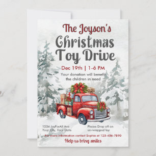 Christmas Toy Drive Family or Corporate Charity Invitation