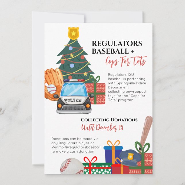 Christmas Toy Drive Invitation  (Front)