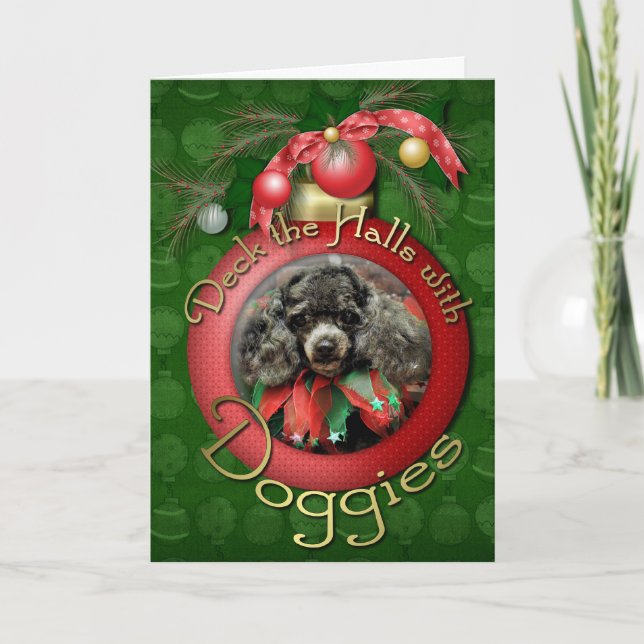 Christmas - Toy Poodle - Annie Holiday Card (Front)