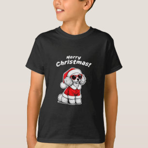 Christmas Toy Poodle Funny Santa Dog Cute Holiday T-Shirt