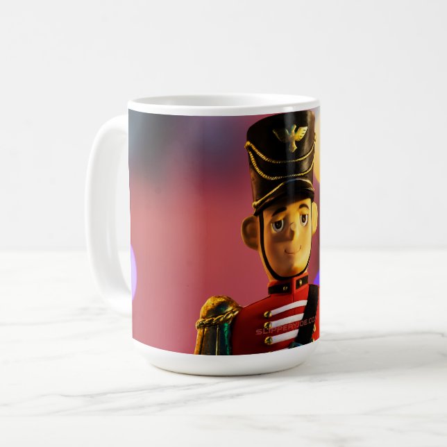 Christmas toy soldier figurine SlipperyJoe gay pri Coffee Mug (Front Left)
