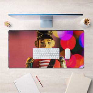 Christmas toy soldier figurine SlipperyJoe gay pri Desk Mat