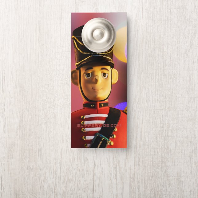 Christmas toy soldier figurine SlipperyJoe gay pri Door Hanger (On Knob)