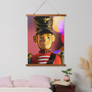 Christmas toy soldier figurine SlipperyJoe gay pri Hanging Tapestry
