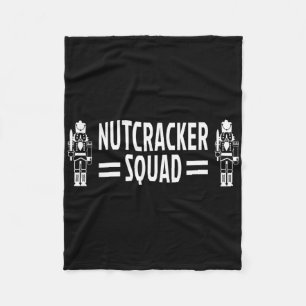 Christmas Toy Soldier Nutcracker Squad Fleece Blanket