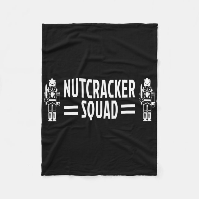 Christmas Toy Soldier Nutcracker Squad  Fleece Blanket (Front)