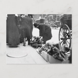 Christmas Toy Vendor Holiday Postcard