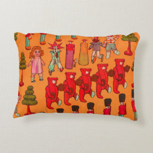 Christmas Toy Vintage Children Play Decorative Cushion