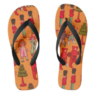 Christmas Toy Vintage Children Play Flip Flops