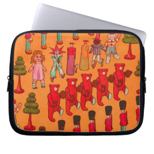 Christmas Toy Vintage Children Play Laptop Sleeve
