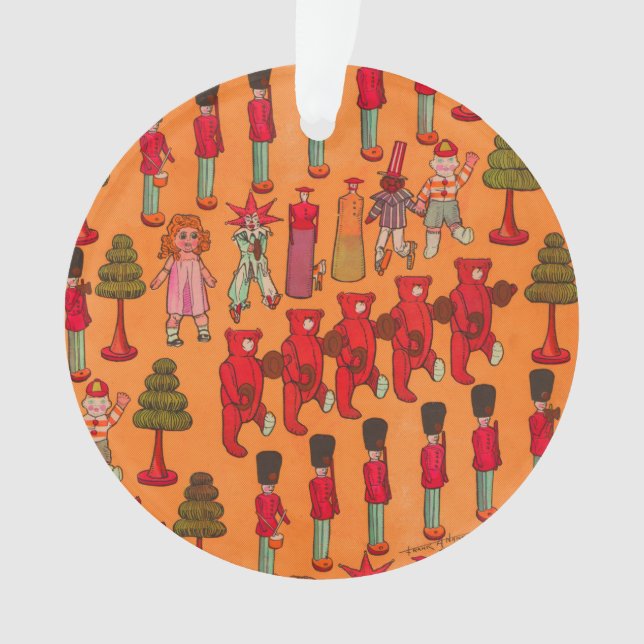 Christmas Toy Vintage Children Play Ornament (Front)