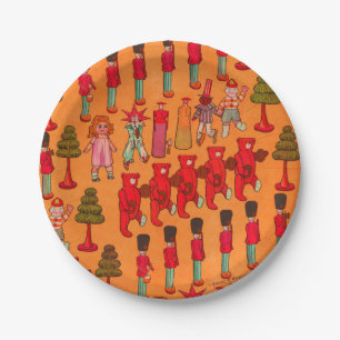 Christmas Toy Vintage Children Play Paper Plate