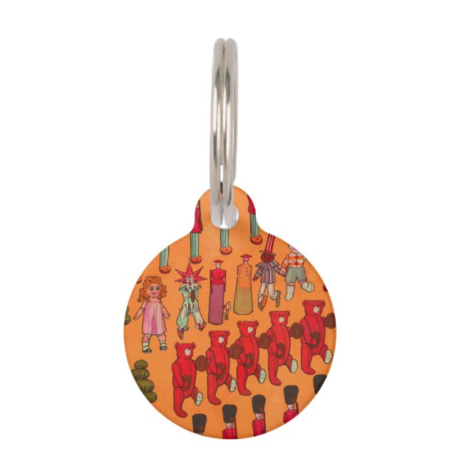 Christmas Toy Vintage Children Play Pet Tag (Front)