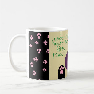 Christmas Toys! Kitty Paw Ornament On Tree Branch Coffee Mug
