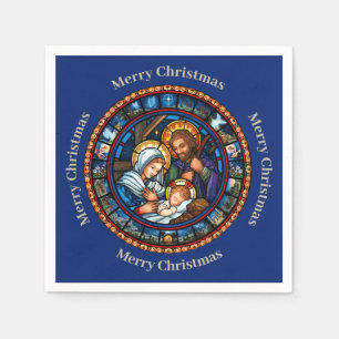 Christmas Traditional Nativity Scene  Napkin