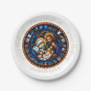 Christmas Traditional Nativity Scene  Paper Plate