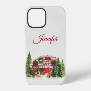 Christmas Trailer Camper Outdoorsy Theme iPhone 12 Case