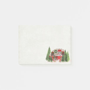 Christmas Trailer Camper Outdoorsy Theme Post-it Notes