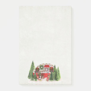 Christmas Trailer Camper Outdoorsy Theme Post-it Notes