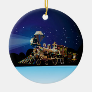 Christmas Train Ceramic Tree Decoration