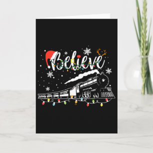 Christmas Train Christmas Believe Polar Express Xm Card
