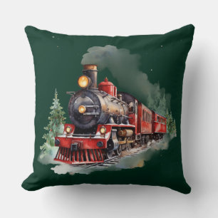 Christmas Train Cushion