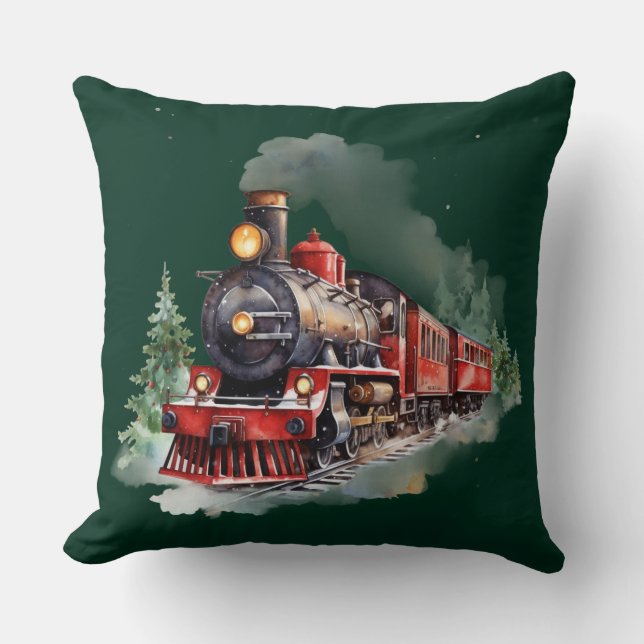 Christmas Train Cushion (Front)