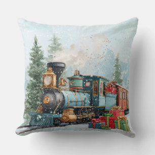 Christmas Train Cushion