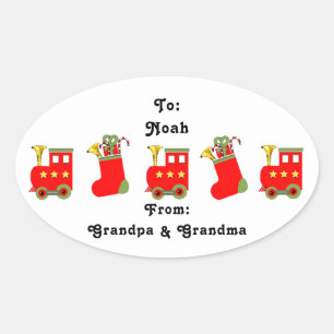Christmas Train Gift Tags