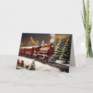 Christmas Train Holiday Card