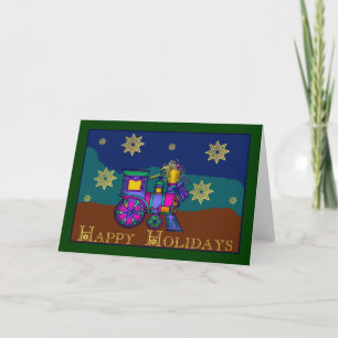 Christmas Train Holiday Card