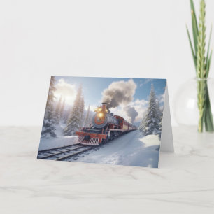 Christmas Train Holiday Card