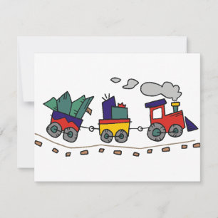 Christmas Train Holiday Card