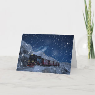 Christmas Train Holiday Card
