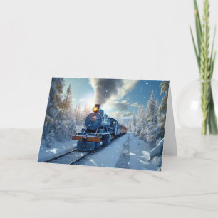 Christmas Train Holiday Card