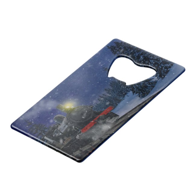 Christmas Train in the snow      (Front Angled)