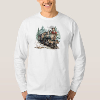 Christmas Train Long Sleeve T-Shirt