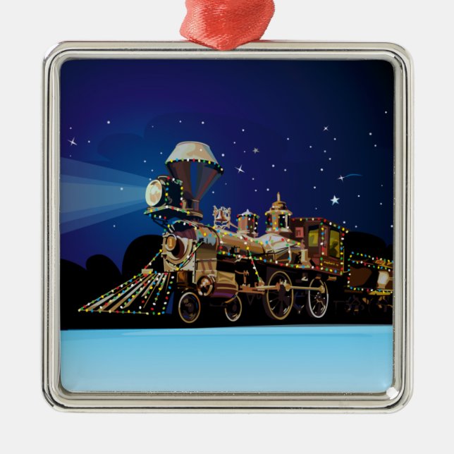 Christmas Train Metal Tree Decoration (Front)