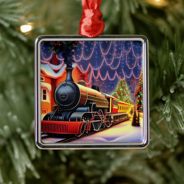 Christmas train metal tree decoration (Tree)