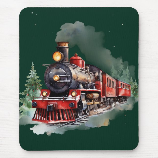 Christmas Train Mouse Mat (Front)