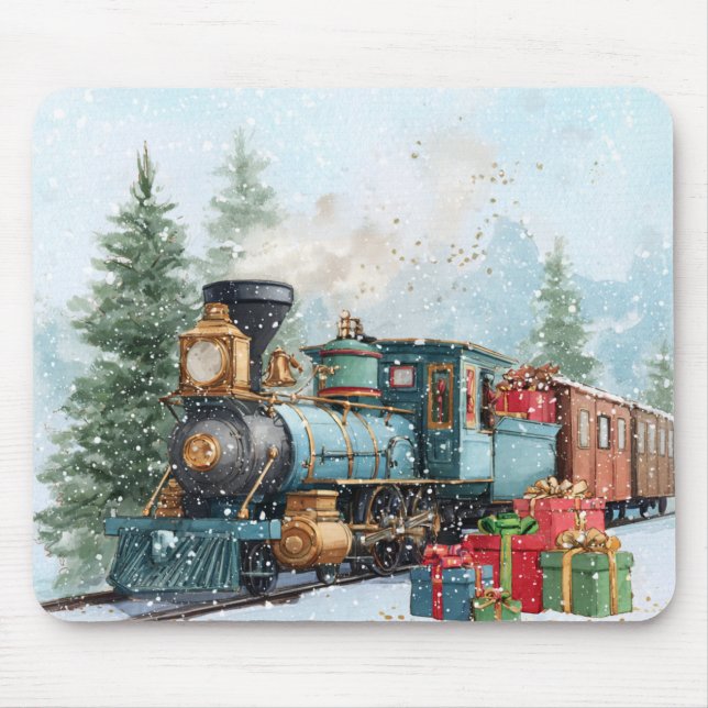Christmas Train Mouse Mat (Front)