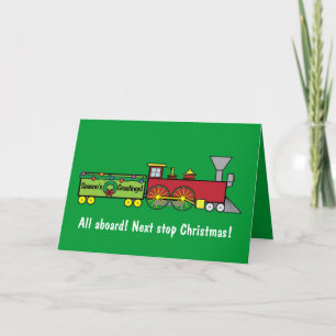 Christmas Train Nephew Card