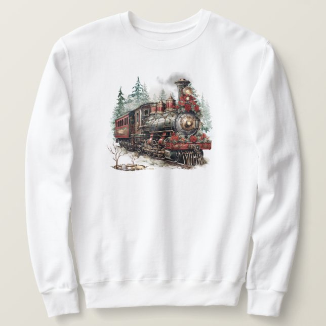 Christmas Train Sweatshirt (Design Front)